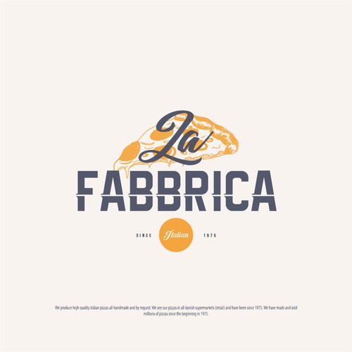 We need a powerful logo for our pizza production - La Fabbrica Réalisé par harrysvellas