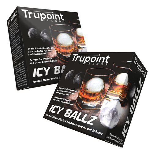 Ice ball mold for whiskey and other cocktail glass, Product packaging  contest