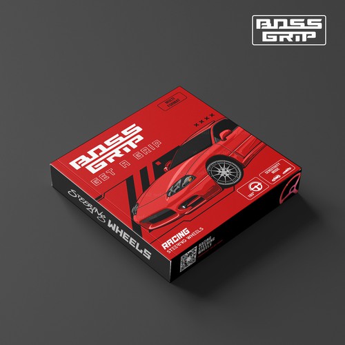 Steering wheel packaging Design by brightoneart