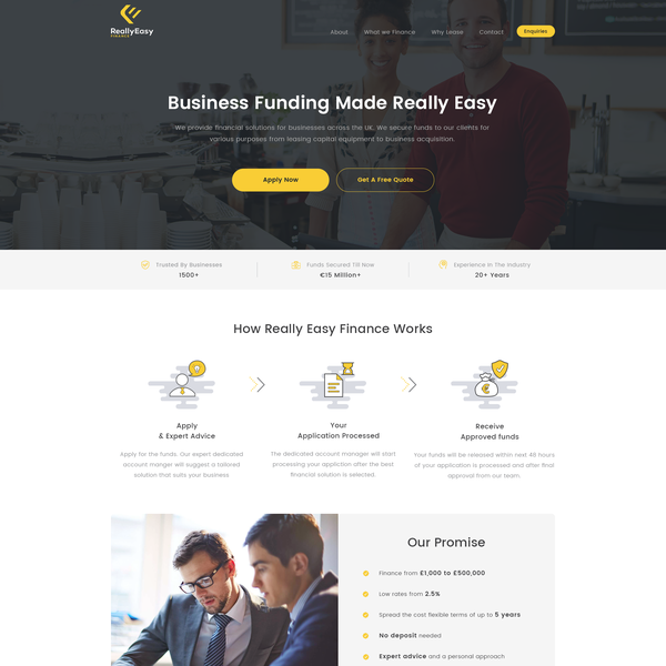 Clean and Modern Website Design