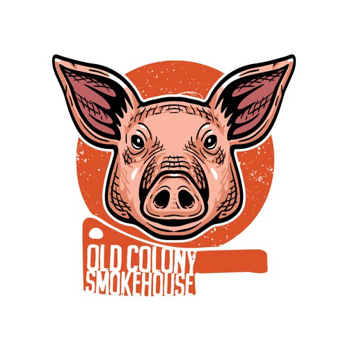 Design a gritty, valiant pig for our barbecue restaurant Design by swayzo