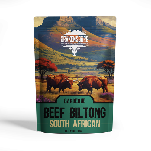 Hipster professional adventure biltong food packaging Design by syakuro