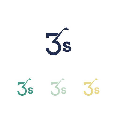 A logo for a fun, beautiful and affordable par-3 golf course. Design by Lyna✎