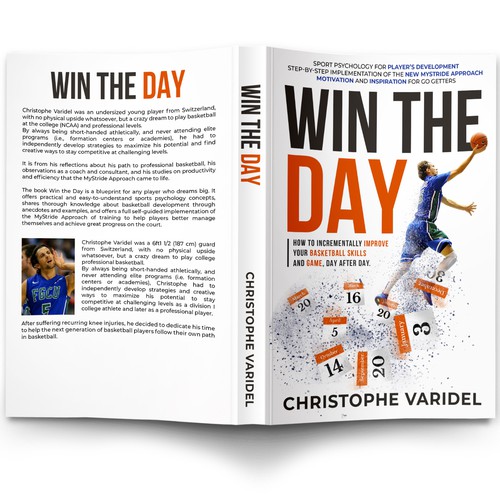 Book design - A book about basketball improvement and sport psychology Design by Evocative ✘