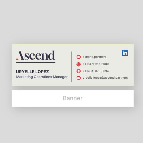 Design di Ascend Partners New Branded Email Signature di Ganesh Anvekar