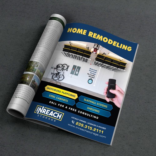 Full Page Magazine ad for Home Remodeling + Additional design consulting work Design réalisé par abirk1