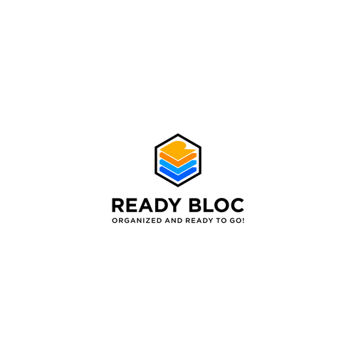 A "block" logo that is "ready" to go at the shot of the starters gun! Design by Z/V