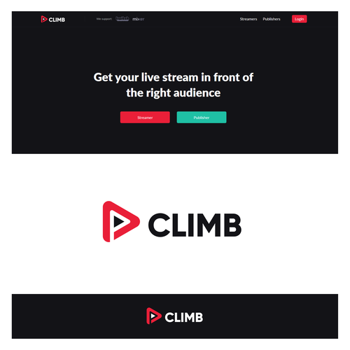 Logo redesign for live stream promotion network Design by InfaSignia™