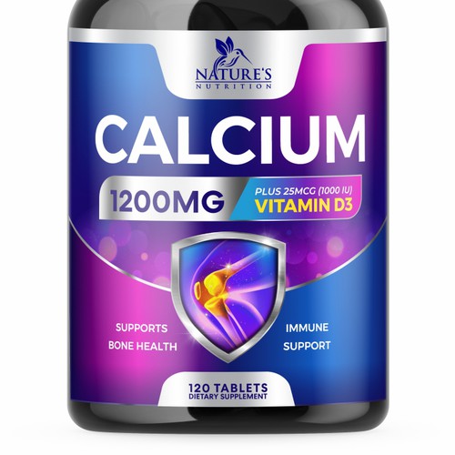 Calcium Plus Vitamin D3 Design Needed for Nature's Nutrition Design by GenScythe