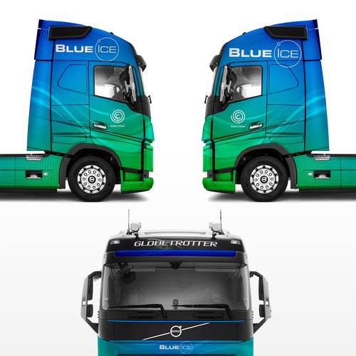 Wrapping Design for an Eco-Friendly Truck Design by Logicainfo ♥