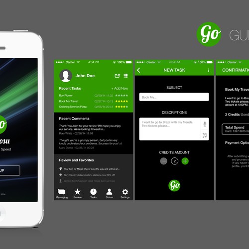 Luxury Errand running app - Design Uber concierge! Design by eLaeS