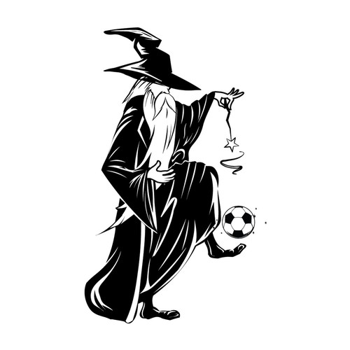 Soccer Wizard Cartoon Diseño de KreativeMinds99