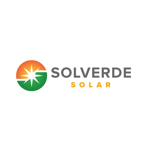 Clean logo for solar company Design by Transformed Design Inc.