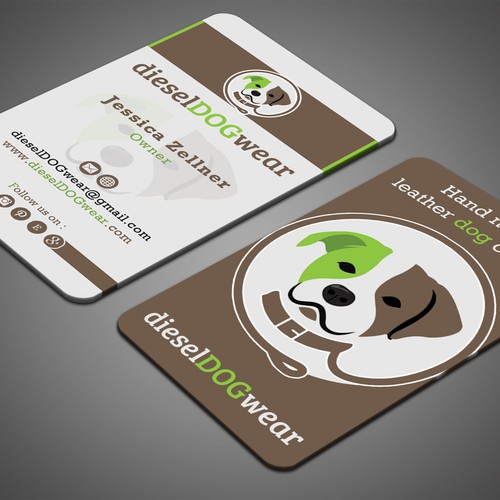 Design a stunning business card for a dog loving company Design by Nuhan Enterprise IT