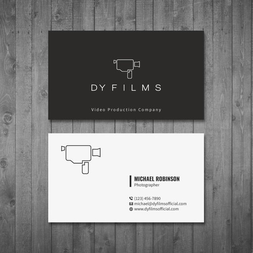 Business card for video production company Design by Tcmenk