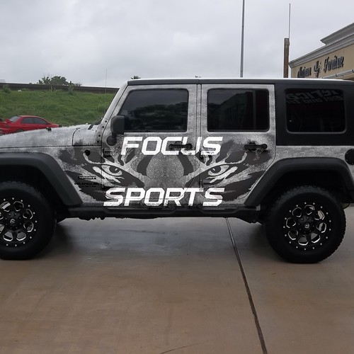 Eye catching Car wrap for Jeep Wrangler unlimited Signage contest