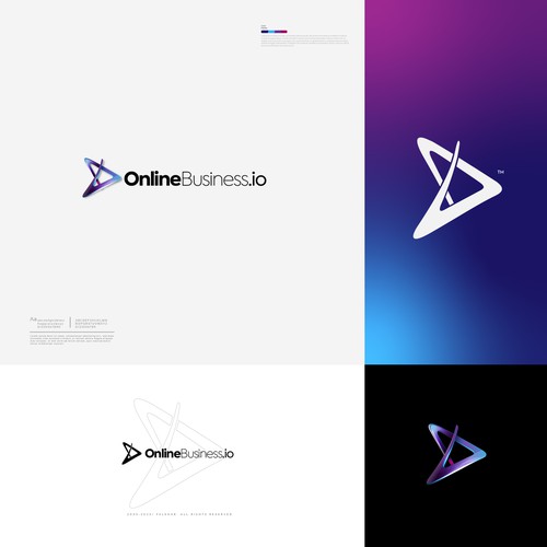 OnlineBusiness™ Branding + Logo Design by Falenar®
