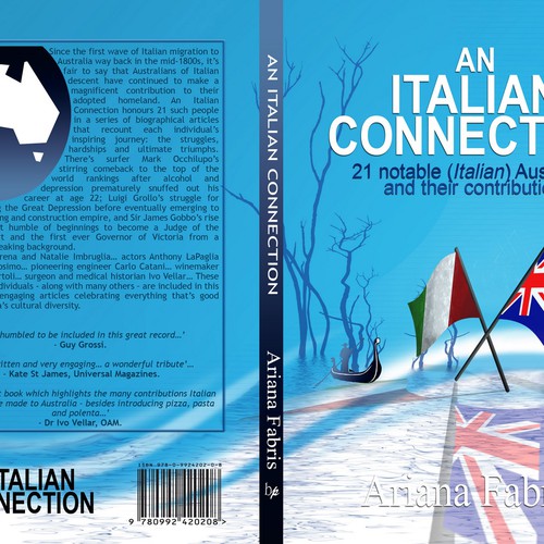 An Italian Connection: book cover design Diseño de CANDesigner