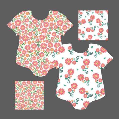 Illustrations to print onto a baby clothing- onesie, nursing cover, headbands, leggings..etc Design by Chanoribz