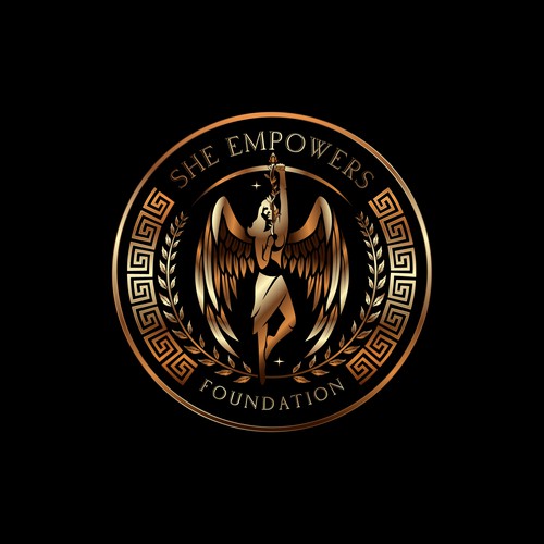 SHEempowers - luxurious design of a woman preferrably in some kind of a circle to appeal to women professionals Design by eMbo