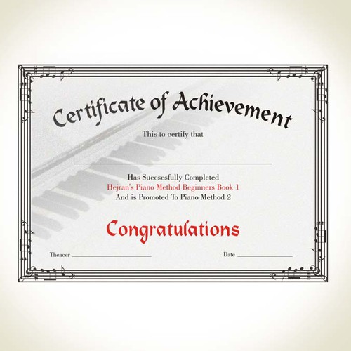 Certificate of achievement | Other Graphic Design contest