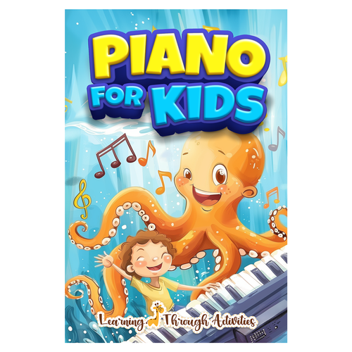 Piano For Kids Book Cover Design by Mehmet Tan