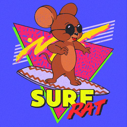 Surf Rat (Please design my husband's childhood comic book character) Design by ERRATIC21