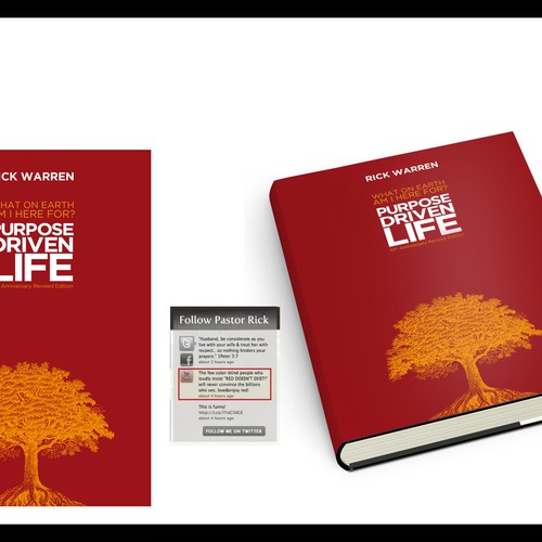 Book cover redesign for "What on Earth Am I Here For? The Purpose Driven Life" by Rick Warren Design by riverbed