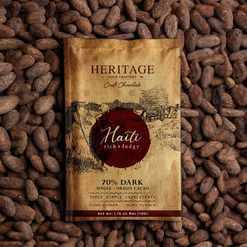 High-End Craft Chocolate Packaging that Creates a Sense of Heritage and Community Diseño de Shereef_CM