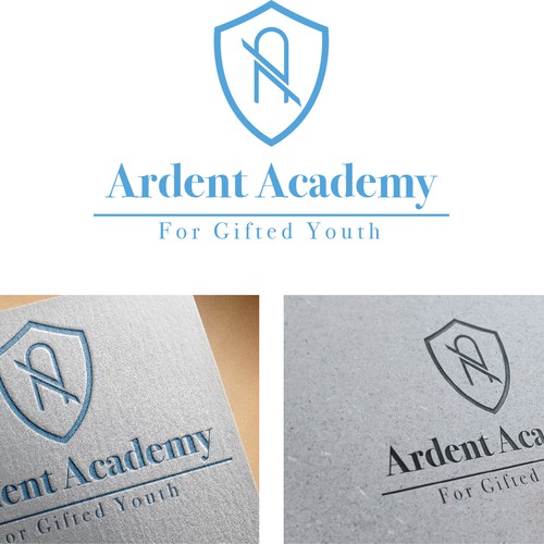 Create a new logo for Ardent Academy, a K-12 STEM education startup (science, technology, engineering and math)-ontwerp door tracylove