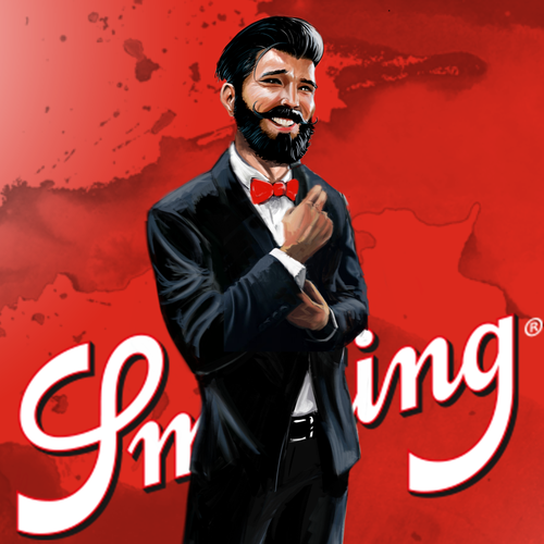 DRAW YOUR OWN MR. SMOKING - one open round - one winner - no final round Design by Graphic Beast