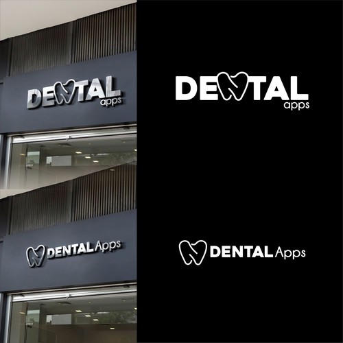 Creative "Dental Apps" Logo Diseño de Secret.Jambu