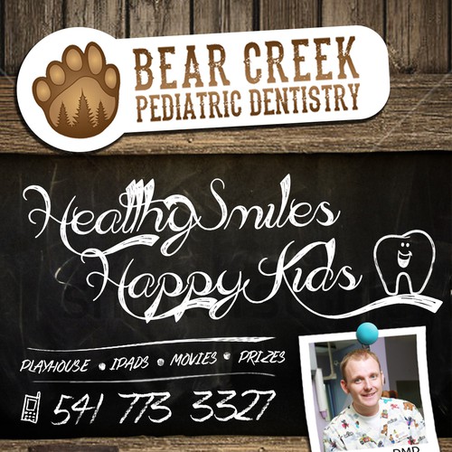 We need a new look to advertise our pediatric dental office Design by JudzDesign