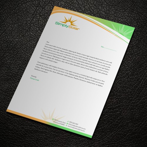 "Renewable Energy Company Letterhead" Design by ™SF_Design™