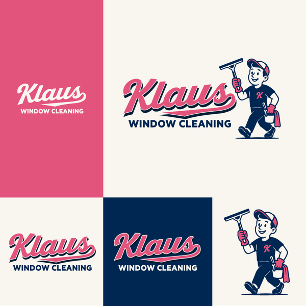 Fun Yet Professional Design for KLAUS WINDOW CLEANING