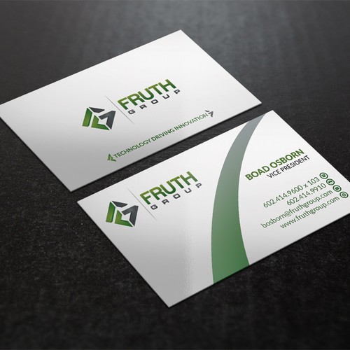 New High Tech Business Cards for High Tech Company Design by Nuhan Enterprise IT