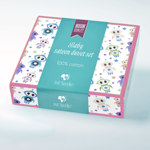 Luxurious baby bedding gift box. High quality fabrics. Simplistic buy