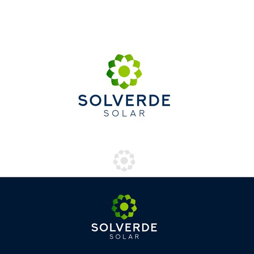 Clean logo for solar company Design by Afterglow Studio