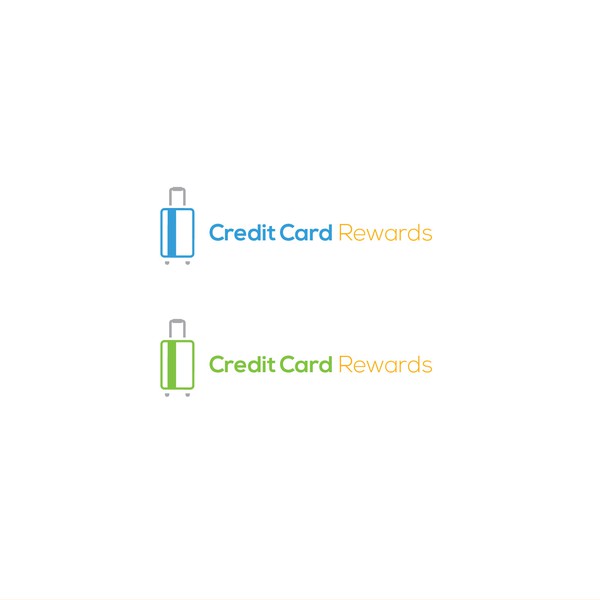 Clever logo concept for credit card-travel startup