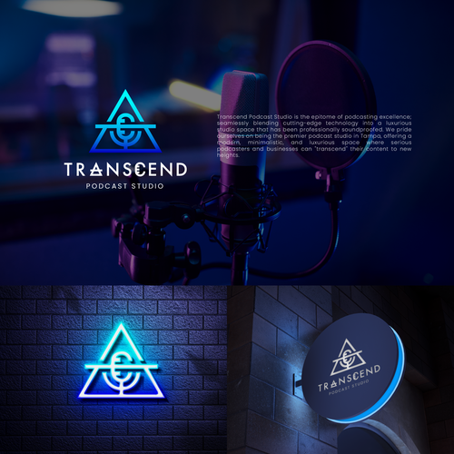 [CREATIVE] Logo design for Tampa's newest luxurious podcast studio and it's cutting-edge identity. Design by Agyahm°