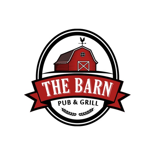 Create A Rustic Red Barn Logo For A Pub Grill Logo Design