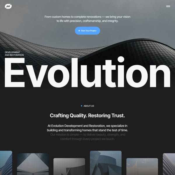 Design by sokolskiyDesign titled "design general contractor website"