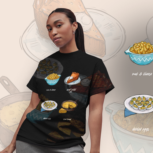 Soul Food/Foodie Themed T-Shirt Designs Design von MaryRay