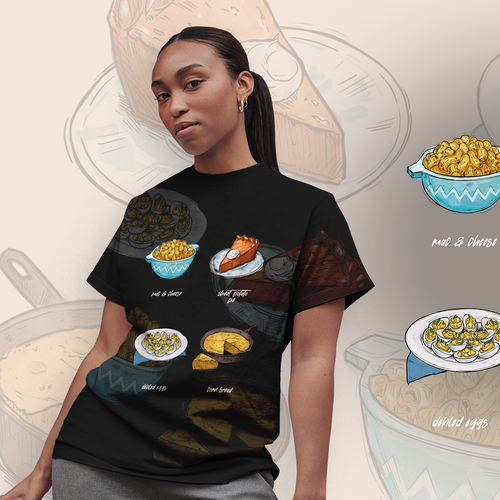 Soul Food/Foodie Themed T-Shirt Designs Design réalisé par MaryRay