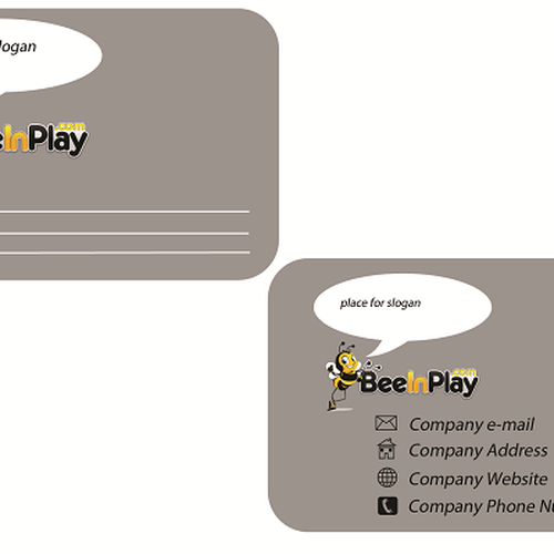 Help BeeInPlay with a Business Card Design by zaabica