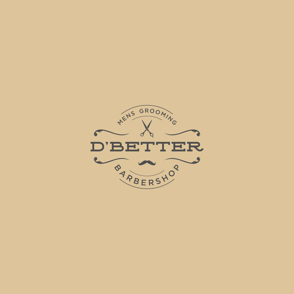 Design realizzato da Azkiya Roby intitolato "vintage barbershop logo for D-Better Barbershop"