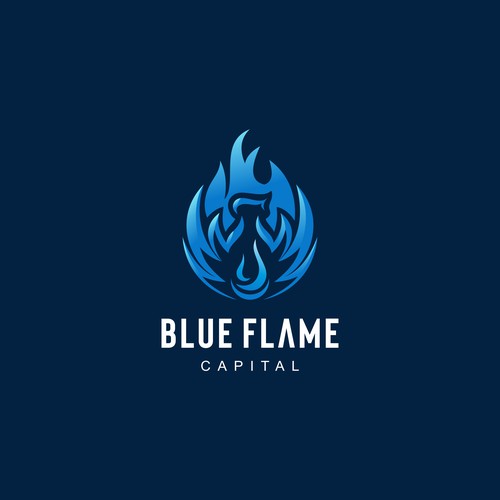 We need a Blue Flame Logo worthy of classic car hood status...but not...really. Design by J A R C design