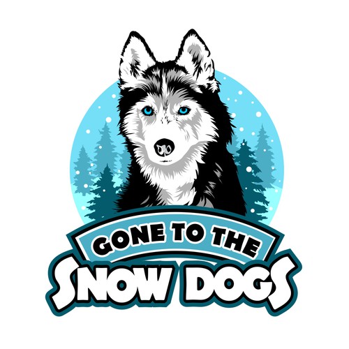 Design a Siberian Husky Logo for Famous Huskies of Gone to the Snow Dogs Design by BeiBobei