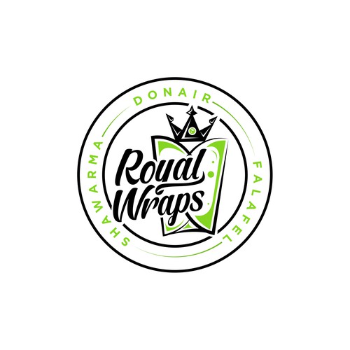 Logo for a fast food restaurant specializing in wraps. Diseño de Bravy Art