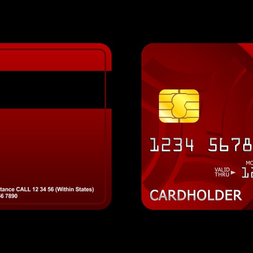 Create Bank Debit Card Background Réalisé par independent design*